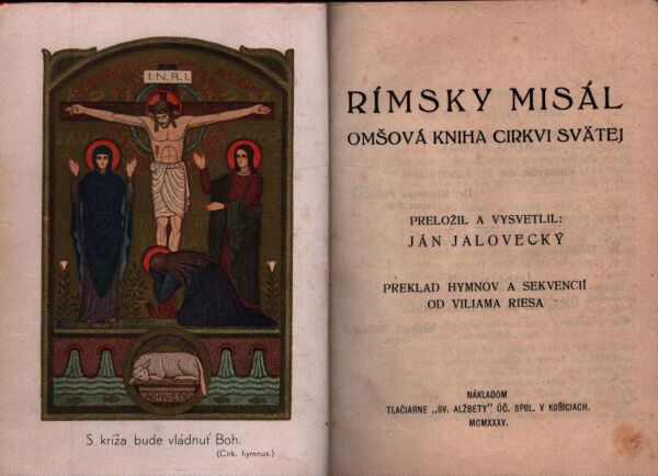 Ján Jalovecký: RÍMSKY MISÁL