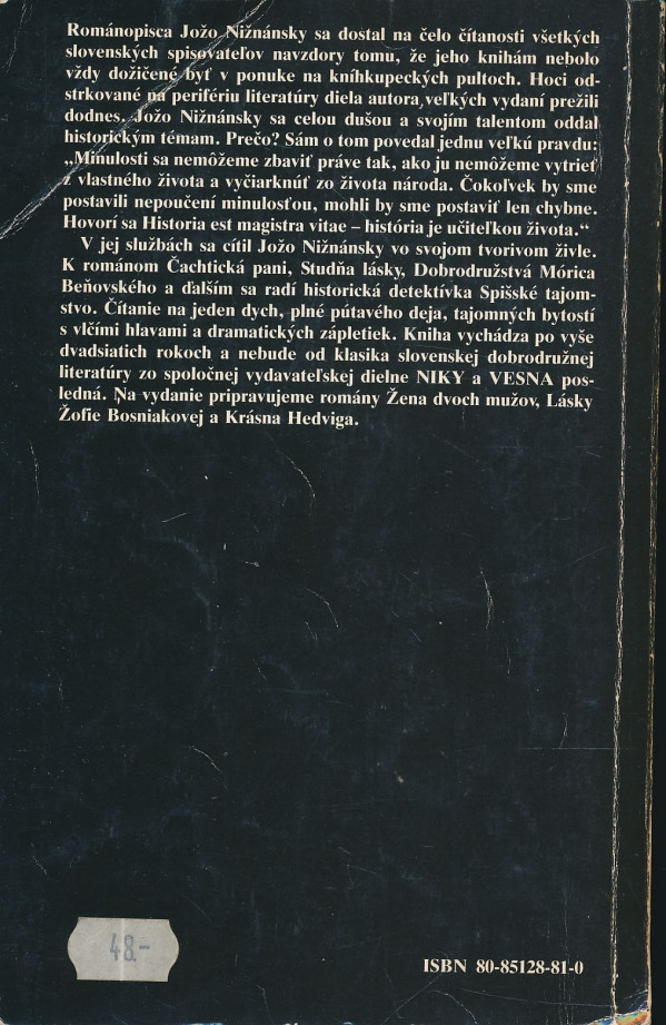 Jožo Nižnánsky: Spišské tajomstvo