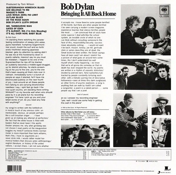Bob Dylan: BRINGING IT ALL BACK HOME - LP