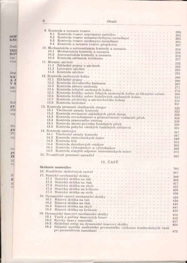 Zdeněk Vysloužil, Jaroslav Zelko: MERANIE V STROJÁRSTVE
