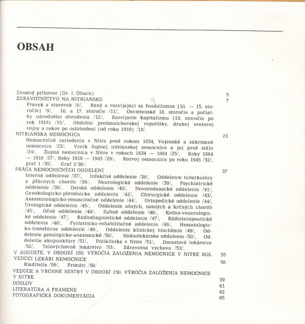 150 ROKOV NITRIANSKEJ NEMOCNICE