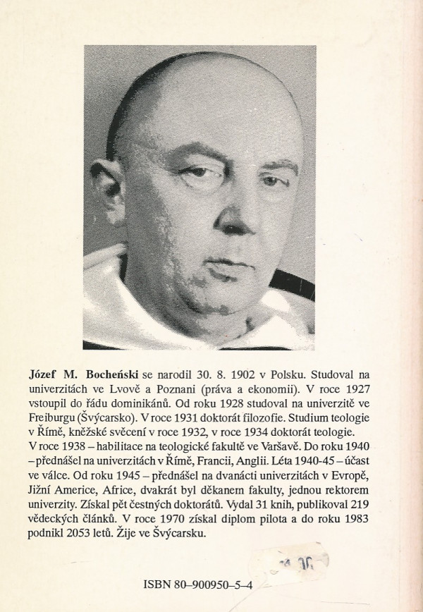 J.M. Bochenski: STRUČNÝ SLOVNÍK FILOZOFICKÝCH POVĚR