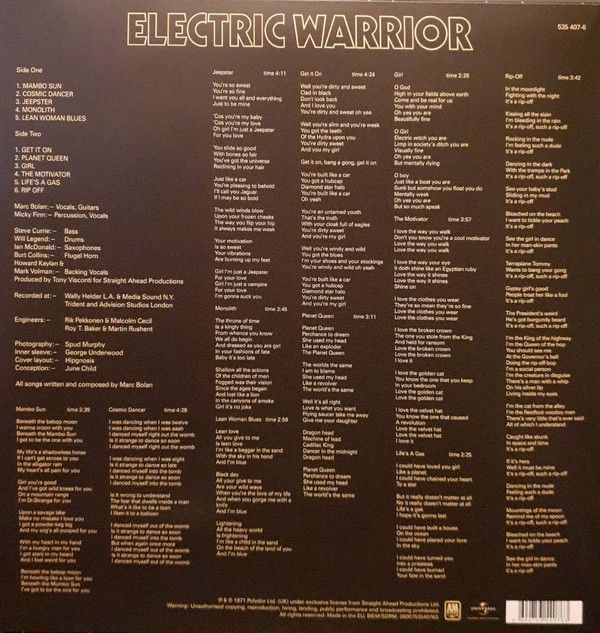 T.Rex: ELECTRIC WARRIOR - LP