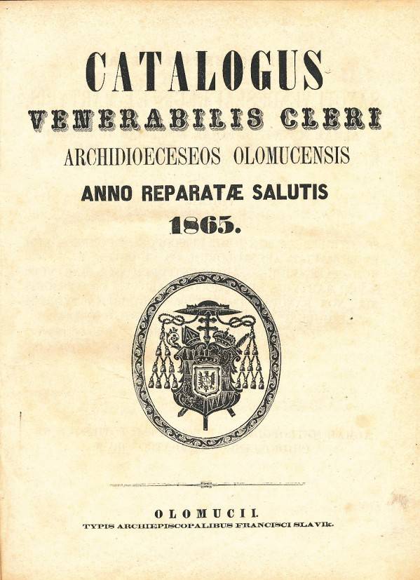 CATALOGUS VENERABILIS CLERI ARCHIDIOECESEOS OLOMUCENSIS