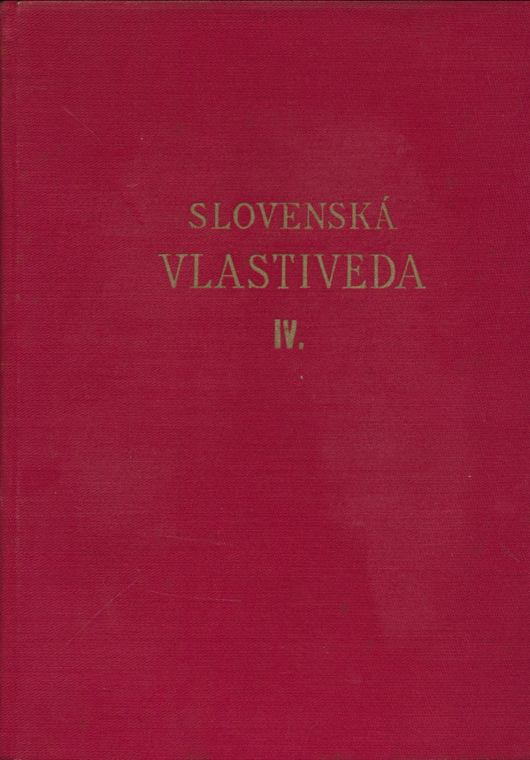 SLOVENSKÁ VLASTIVEDA IV.