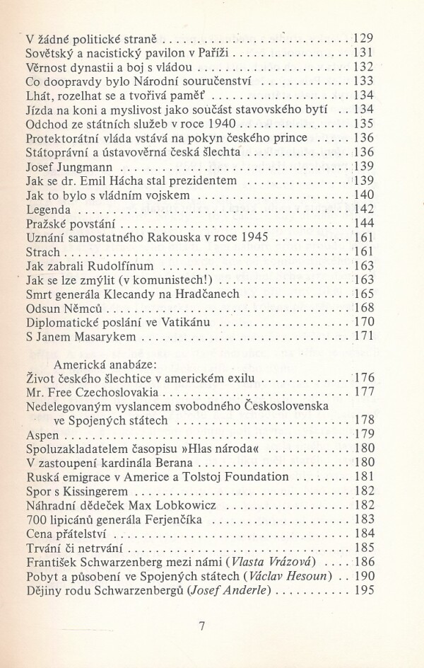 Vladimír Škutina: ČESKÝ ŠLECHTIC FRANTIŠEK SCHWARZENBERG