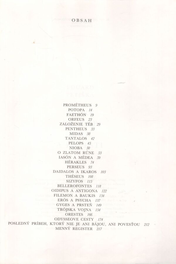 Eduard Petiška: STARÉ GRÉCKE BÁJE A POVESTI