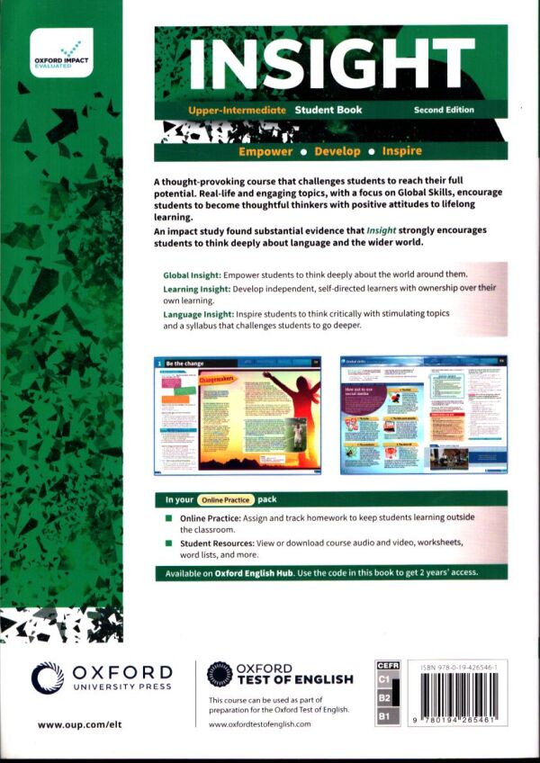 INSIGHT UPPER-INTERMEDIATE STUDENT BOOK