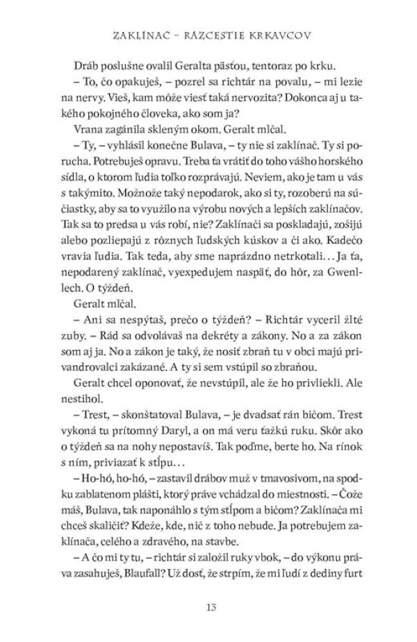 Andrzej Sapkowski: ZAKLÍNAČ - RÁZCESTIE KRKAVCOV