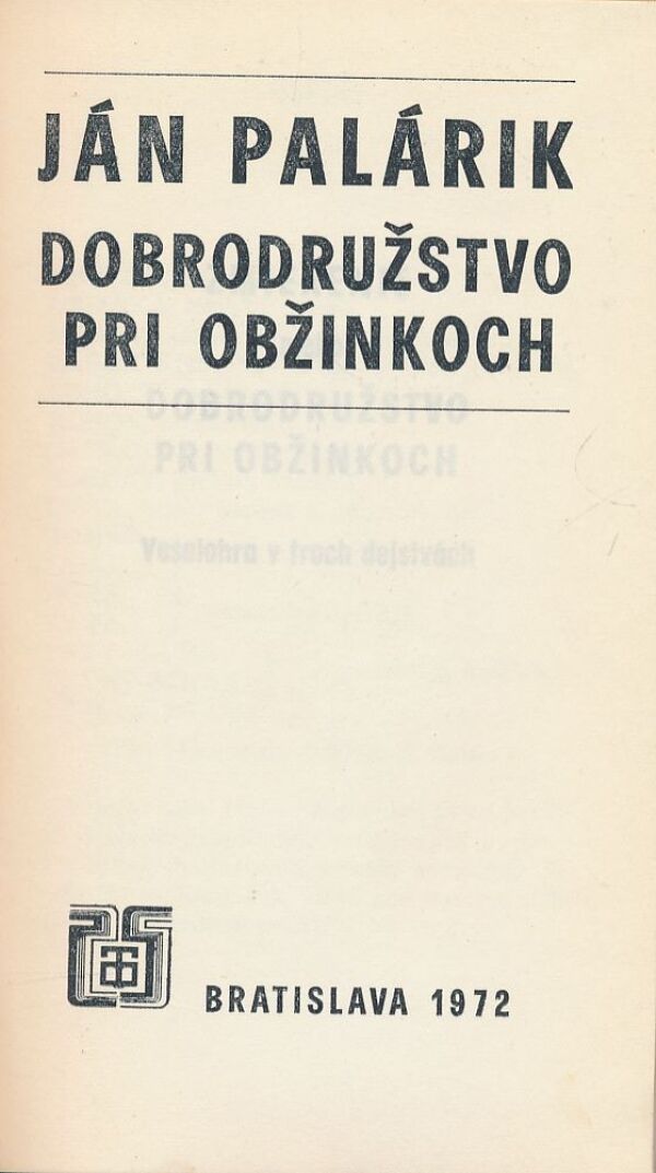 Ján Palárik: Dobrodružstvo pri obžinkoch