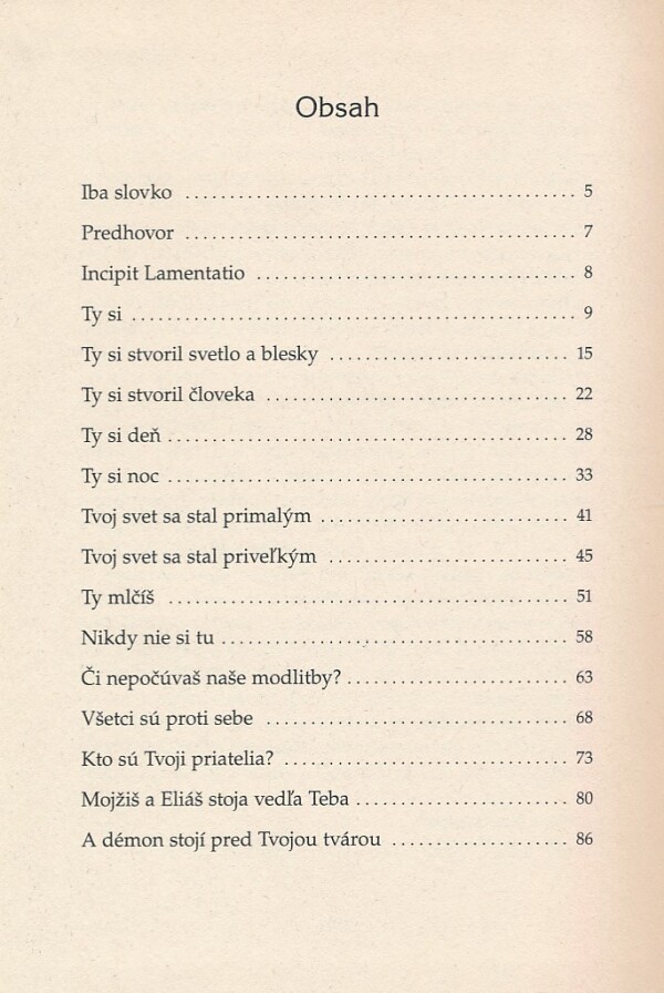 Peter Lippert: ČLOVEK JÓB HOVORÍ S BOHOM