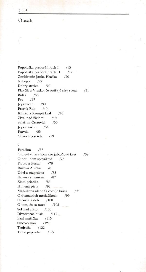 Milan Rúfus: TICHÉ PAPRADIE