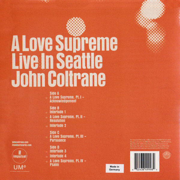 John Coltrane: A LOVE SUPREME - 2LP