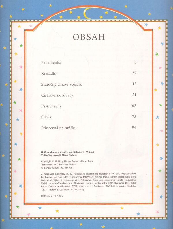ROZPRÁVKY HANSA CHRISTIANA ANDERSENA