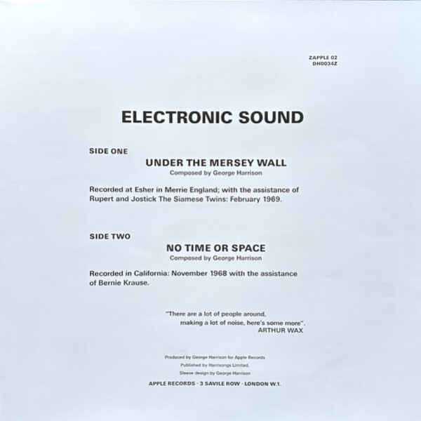 George Harrison: ELECTRONIC SOUND - LP