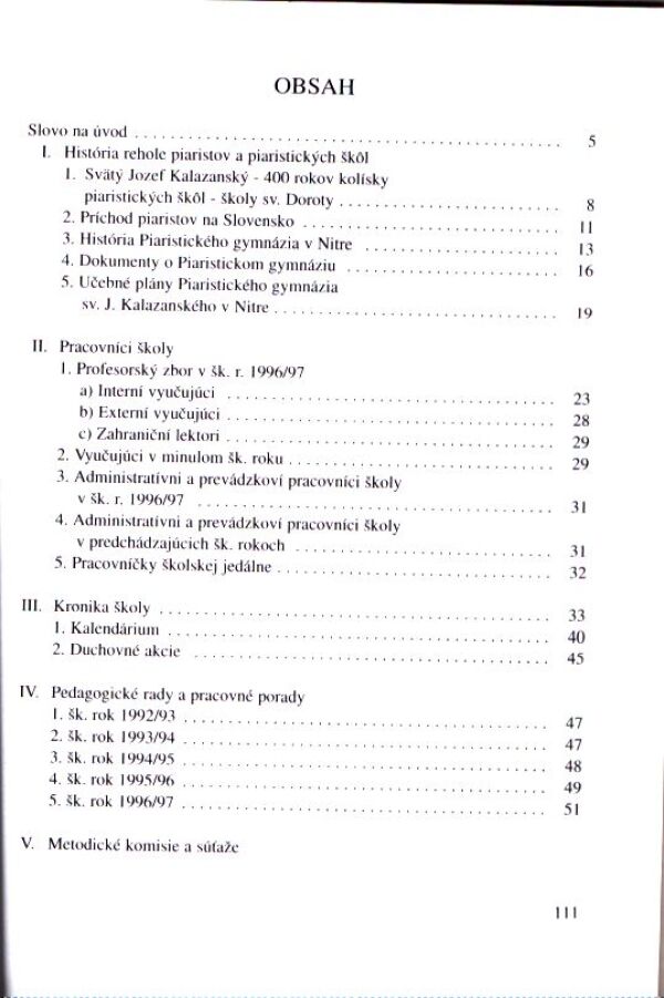 PIATE VÝROČIE OBNOVENIA PIARISTICKÉHO GYMNÁZIA SVÄTÉHO JOZEFA KALAZANSKÉHO V NITRE