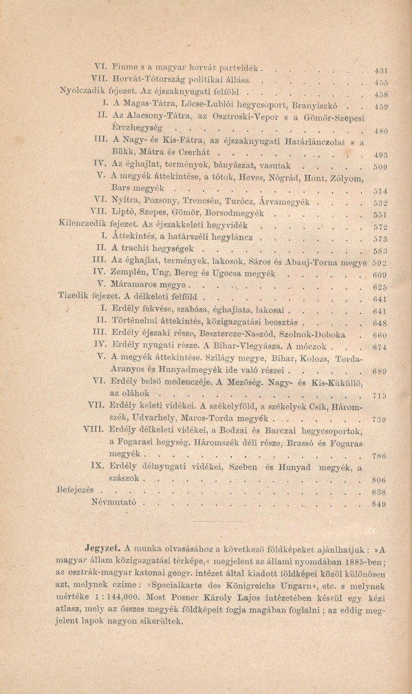 János Hunfalvy: A MAGYAR BIRODALOM FÖLDRAJZA - II. KÖTET