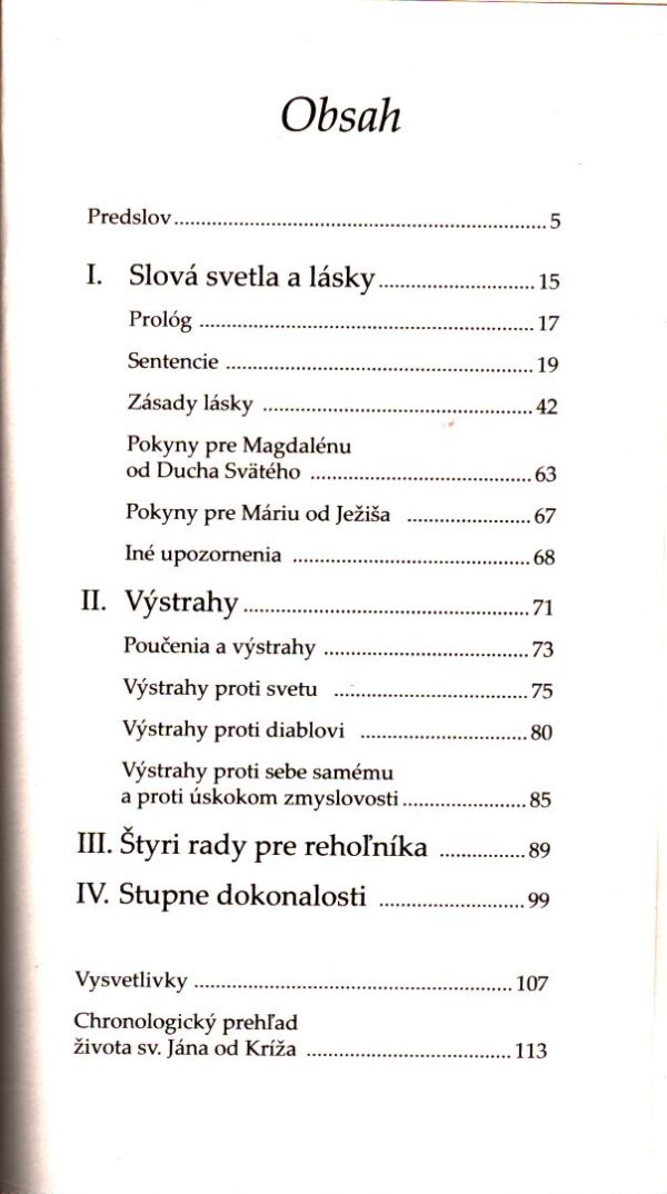 SLOVÁ SVETLA A LÁSKY