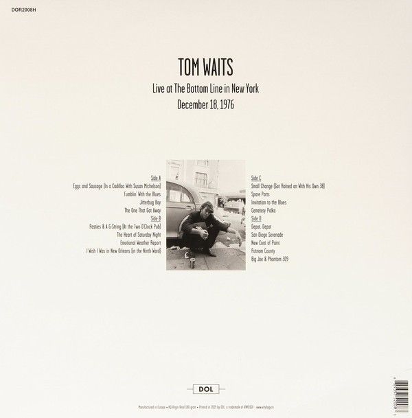 Tom Waits: LIVE AT THE BOTTOM LINE IN NEW YORK 1976 - LP