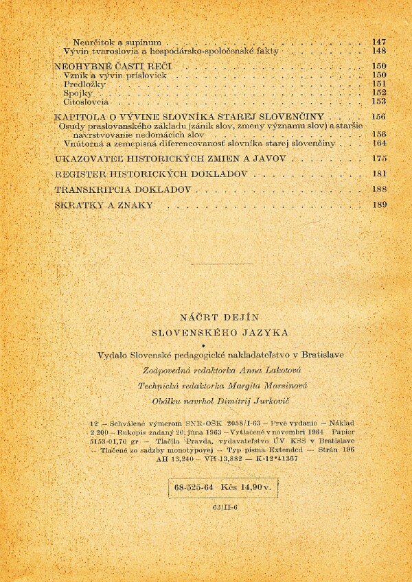 Rudolf Krajčovič: NÁČRT DEJÍN SLOVENSKÉHO JAZYKA