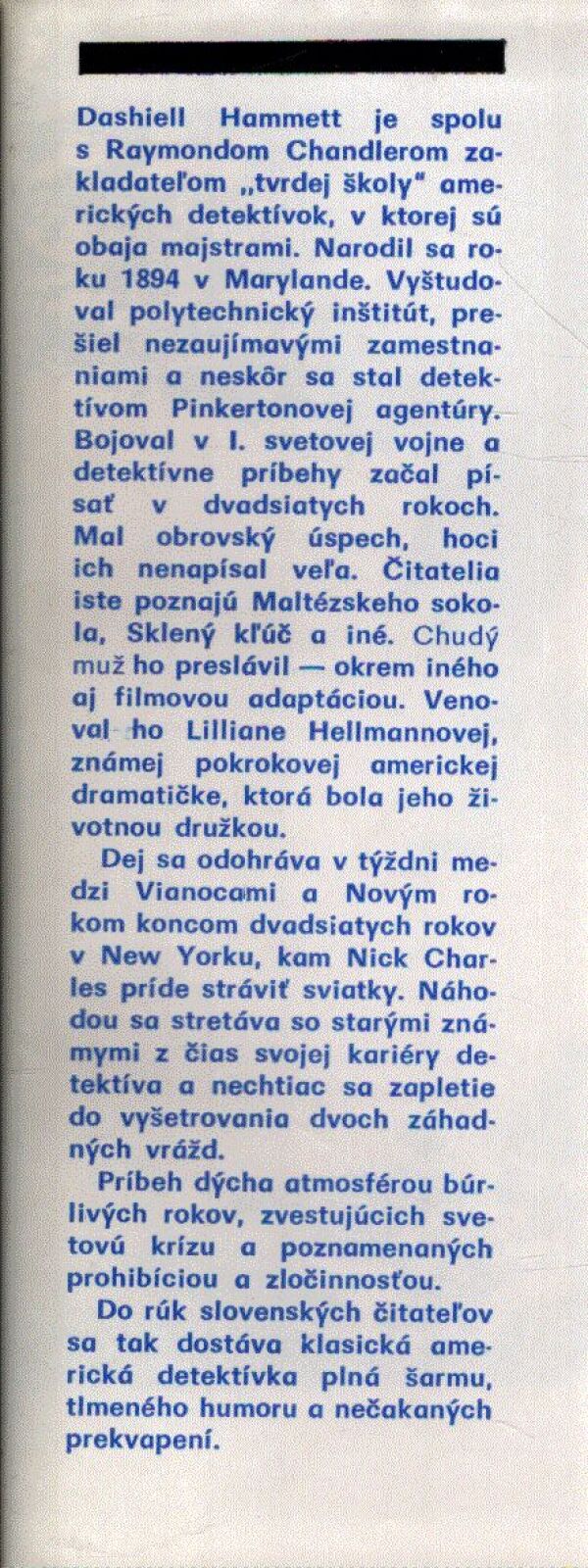 Dashiell Hammett: CHUDÝ MUŽ