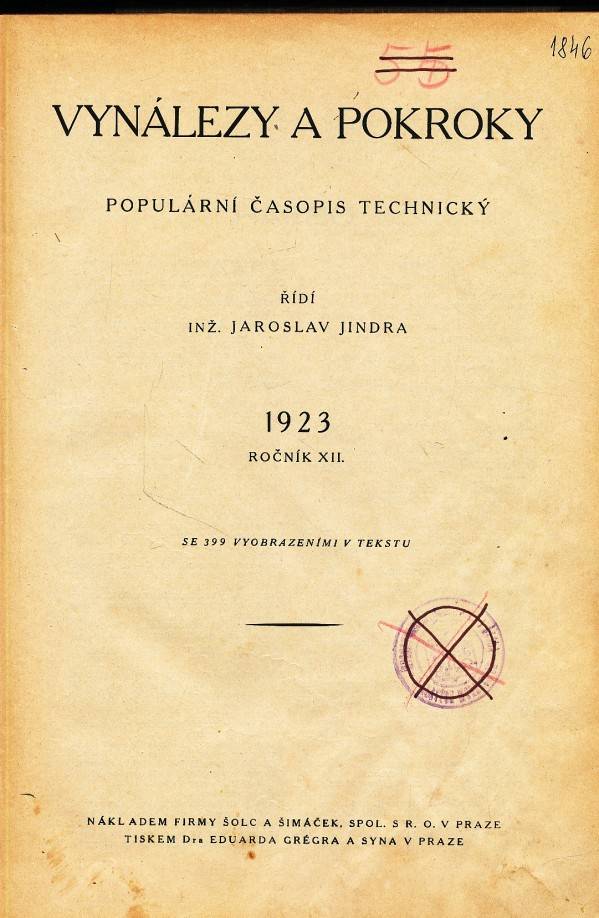 VYNÁLEZY A POKROKY - ROČNÍK XII. - 1923