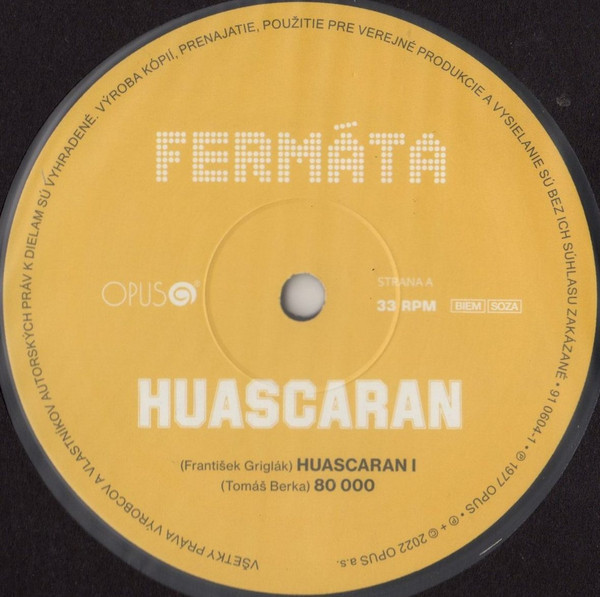 Fermáta: HUASCARAN - LP