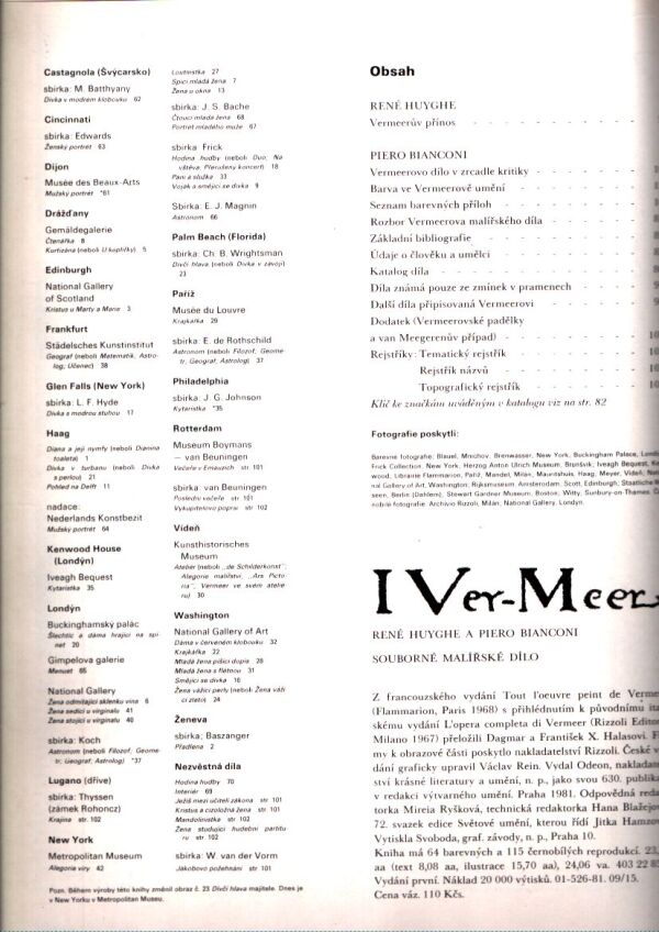 R. Huyghe, P. Bianconi: VERMEER