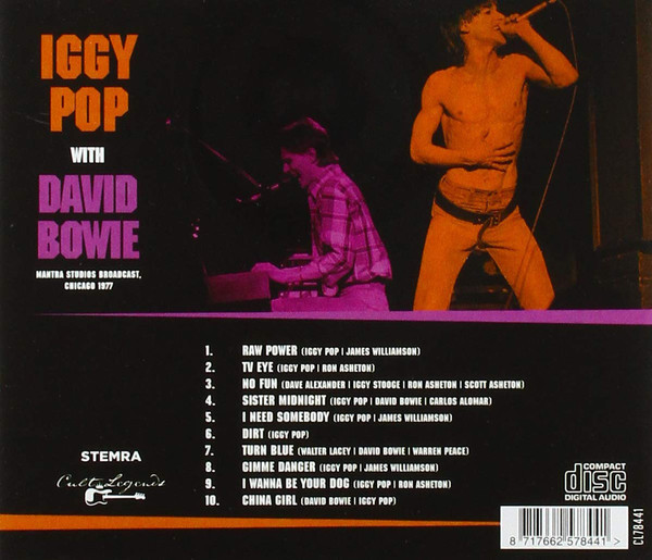 Iggy Pop with Bowie David: MANTRA STUDIOS BROADCAST, CHICAGO 1977 - LP