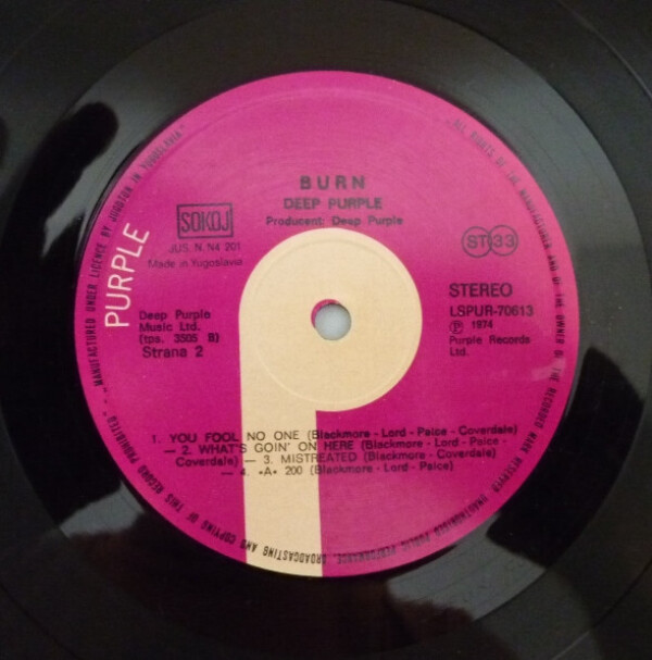 Deep Purple: BURN - LP