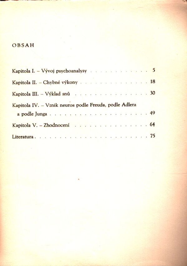 Rudolf Souček: PSYCHOANALYSA