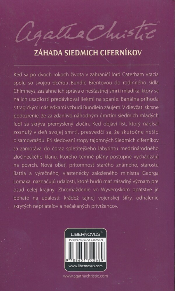 Agatha Christie: ZÁHADA SIEDMYCH CIFERNÍKOV