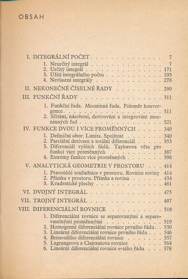 Antonín Hlaváček: SBÍRKA ŘEŠENÝCH PŘÍKLADŮ Z VYŠŠÍ MATEMATIKY II