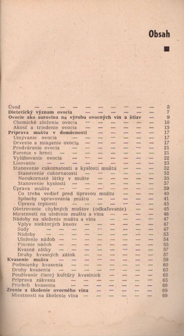František Strelka: VÝROBA OVOCNÝCH VÍN A NÁPOJOV V DOMÁCNOSTI