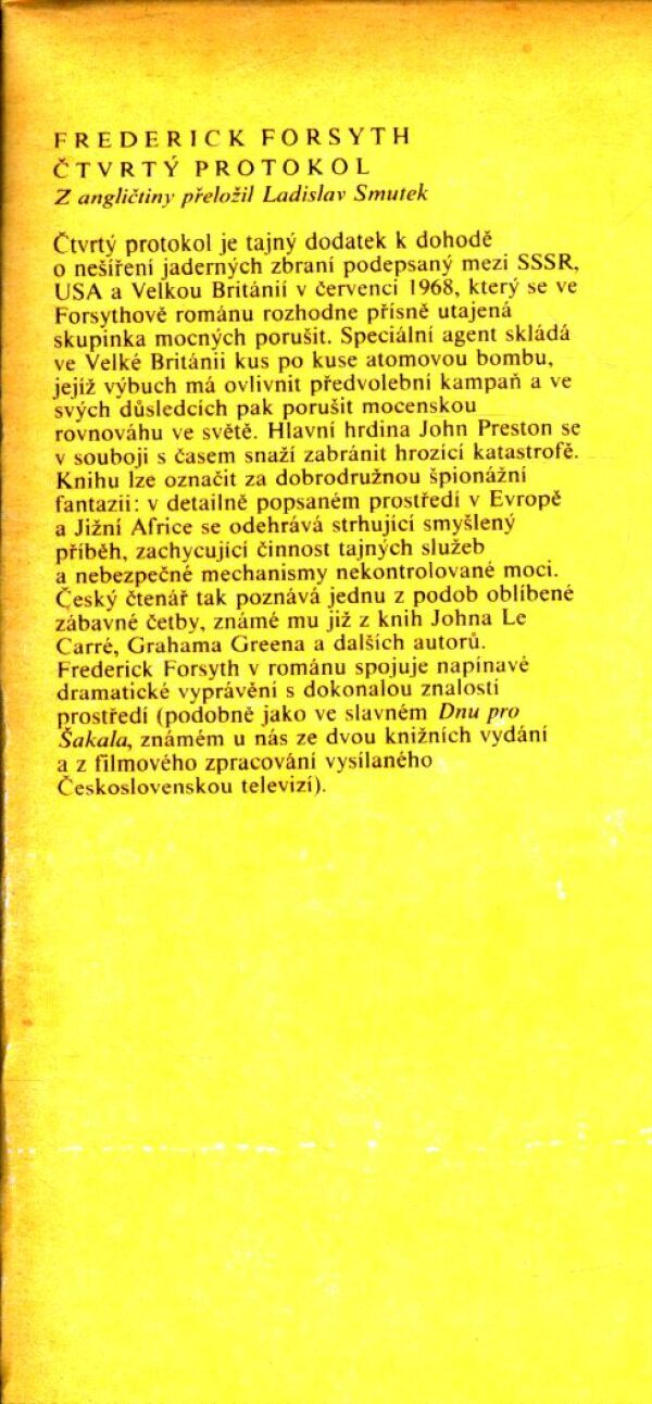 Frederick Forsyth: ČTVRTÝ PROTOKOL
