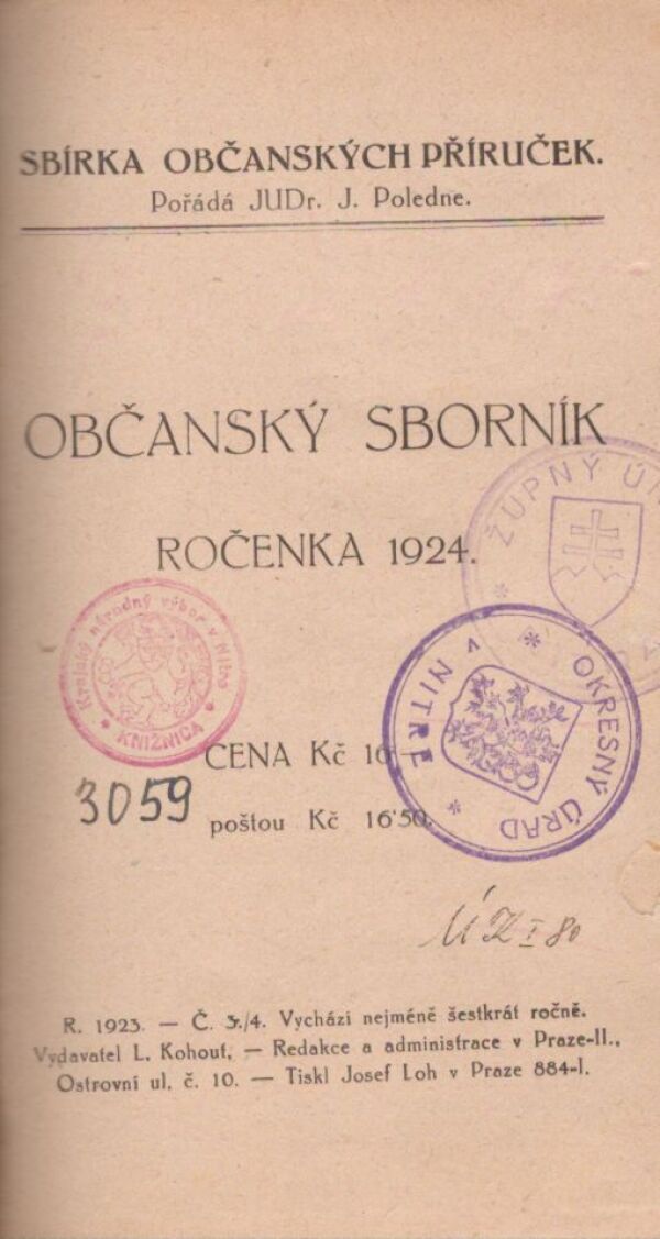 OBČANSKÝ SBORNÍK ROČENKA 1924