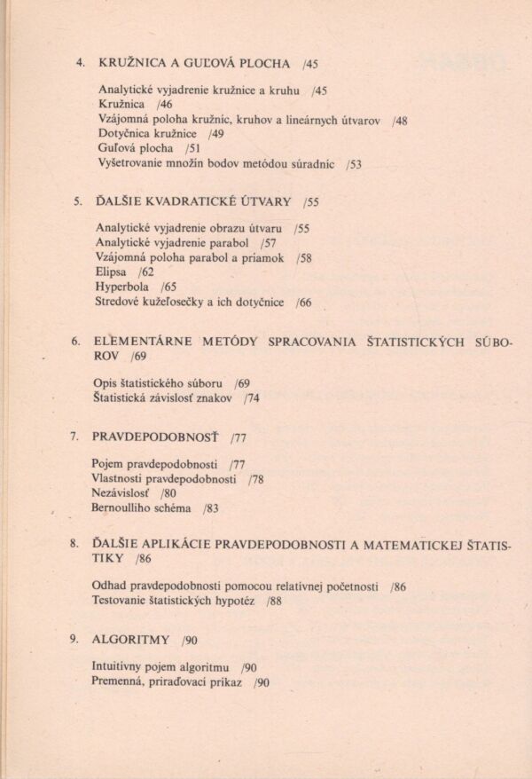 I. Bušek, B. Mannová, B. Riečan, J. Šedivý: ZBIERKA ÚLOH Z MATEMATIKY PRE 3. ROČNÍK GYMNÁZIA
