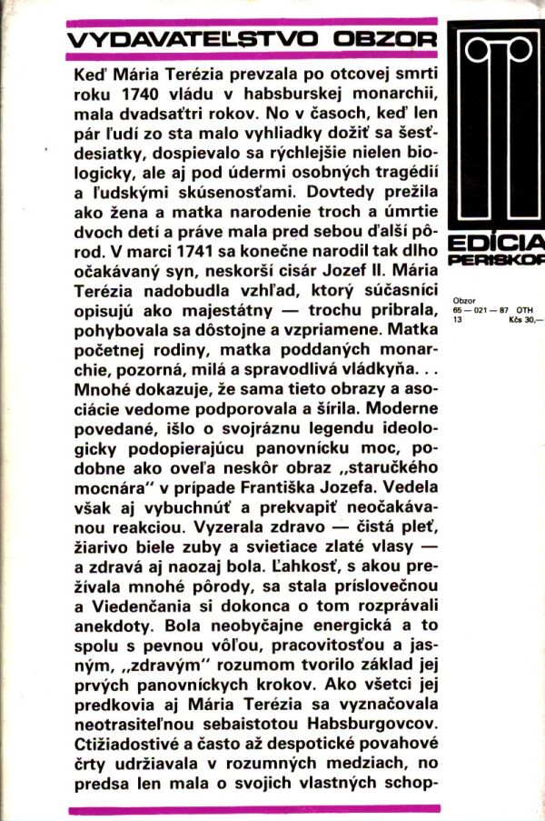 Jan Galandauer, Miroslav Honzík: OSUD TRÓNU HABSBURSKÉHO