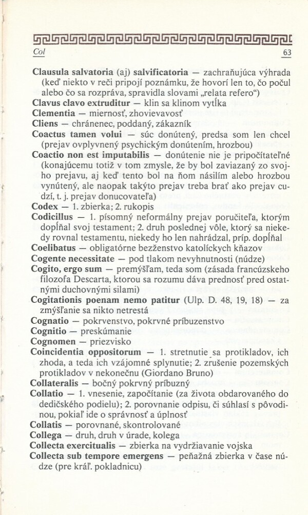 LATINSKÉ PRÁVNICKÉ VÝRAZY A VÝROKY