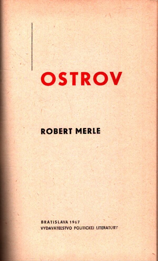 Robert Merle: Ostrov