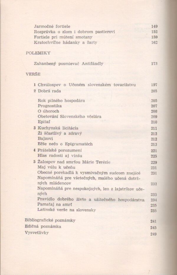 Juraj Fándly: ROZPRÁVKY ROZMARNÉ I POUČNÉ