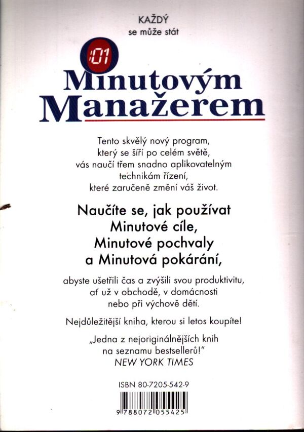 Kenneth Blanchard, Spencer Johnson: MINUTOVÝ MANAŽER