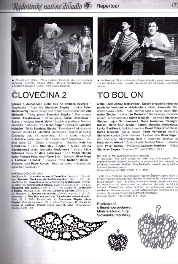 Stanislav Štepka: RADOŠINSKÉ NAIVNÉ DIVADLO - REVUE 13