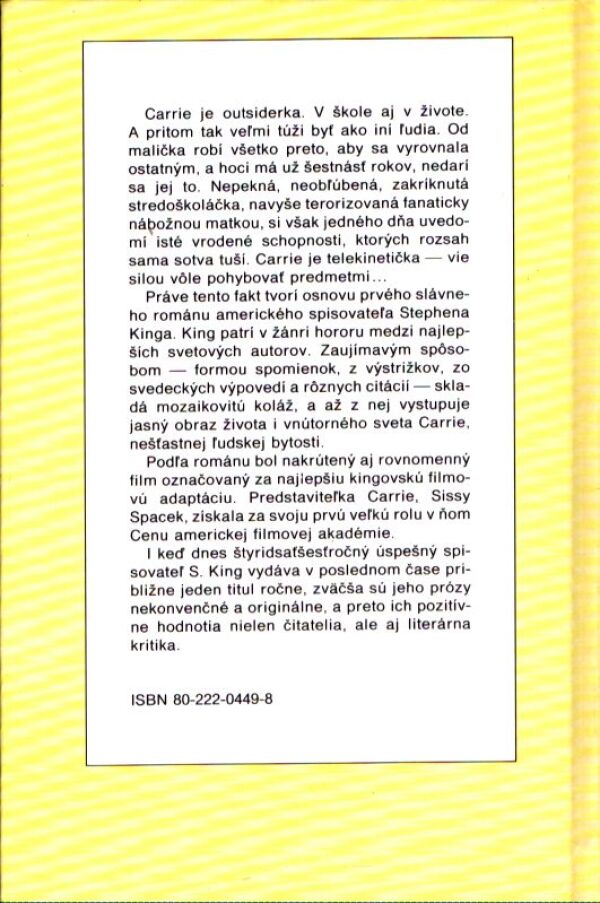 Stephen King: CARRIE