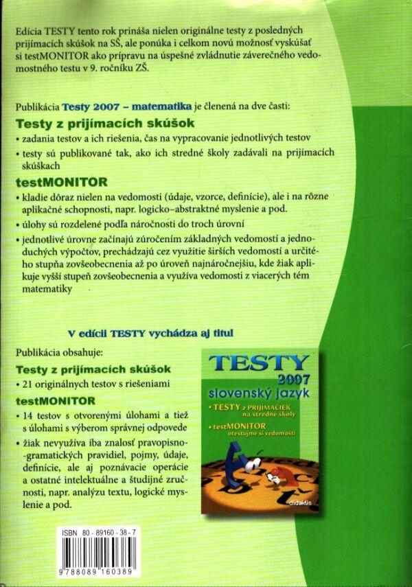 TESTY 2007 - MATEMATIKA