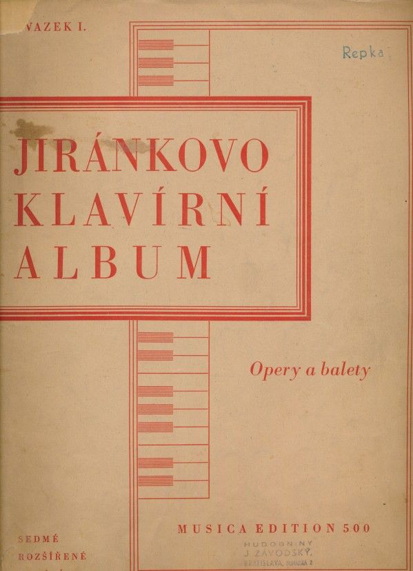 Alois Jiránek: JIRÁNKOVO KLAVÍRNI ALBUM