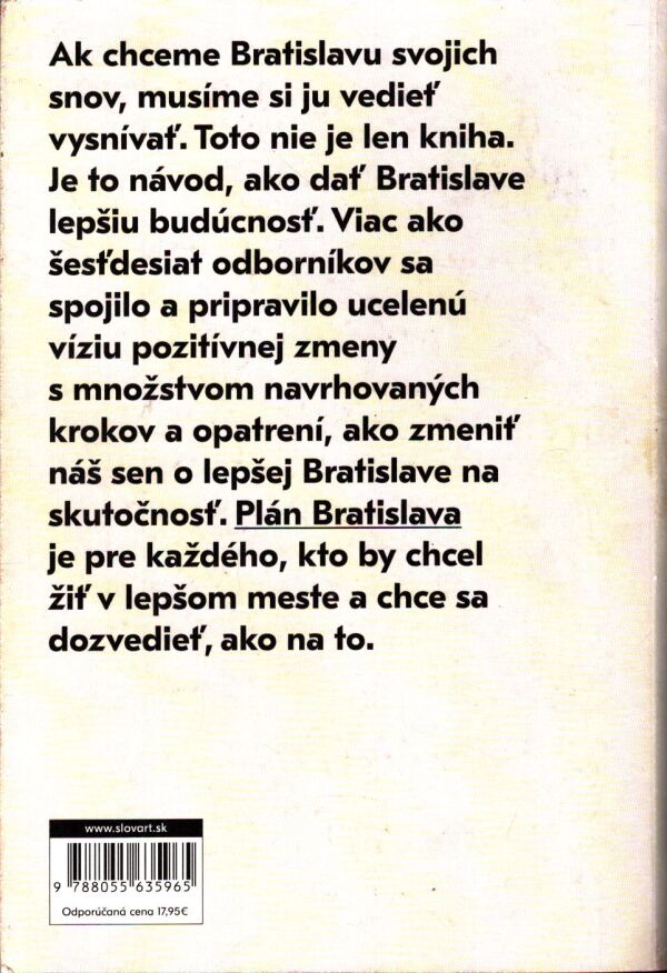 Matúš Vallo a kol.: PLÁN BRATISLAVA