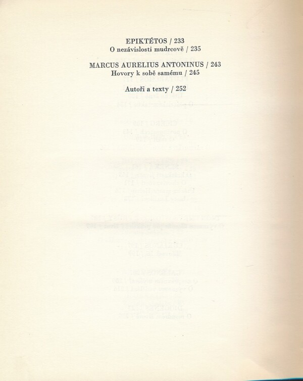 Maxová, Cibula: ČTENÍ Z ANTIKY