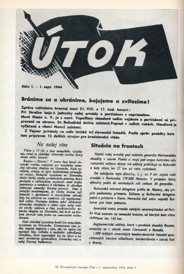 Dušan Halaj: PROTIFAŠISTICKÝ ODBOJ NA SLOVENSKU V ROKOCH 1938-1945