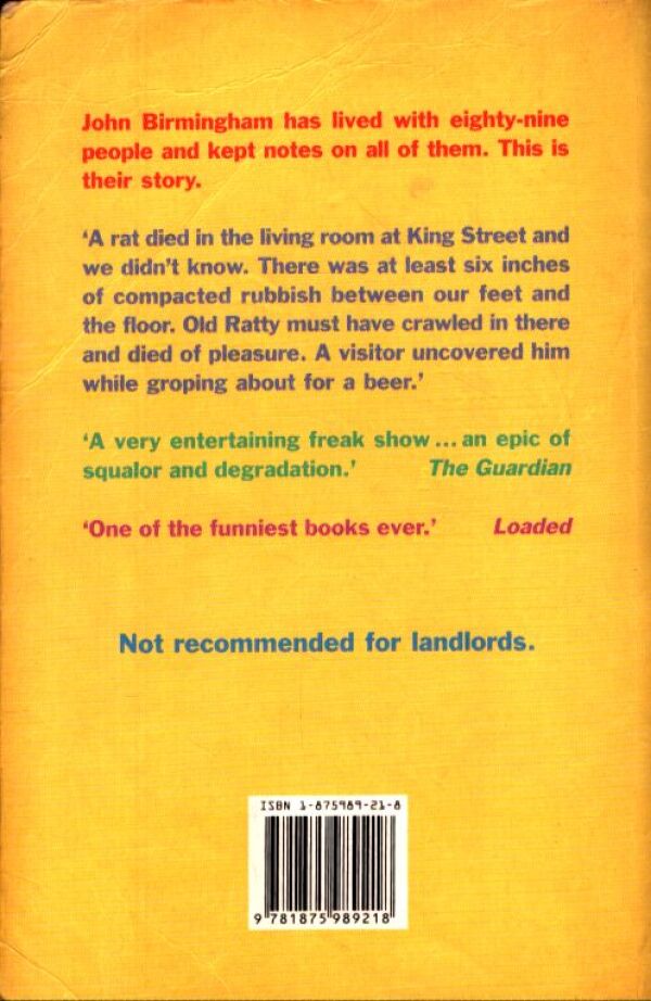 John Birmingham: HE DIED WITH A FELAFEL IN HIS HAND